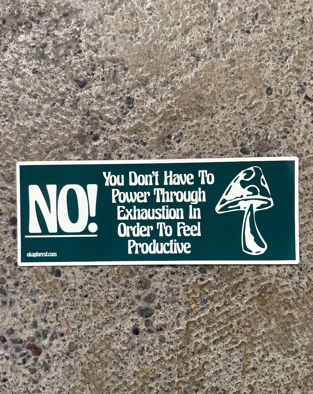Power Through Bumper Sticker