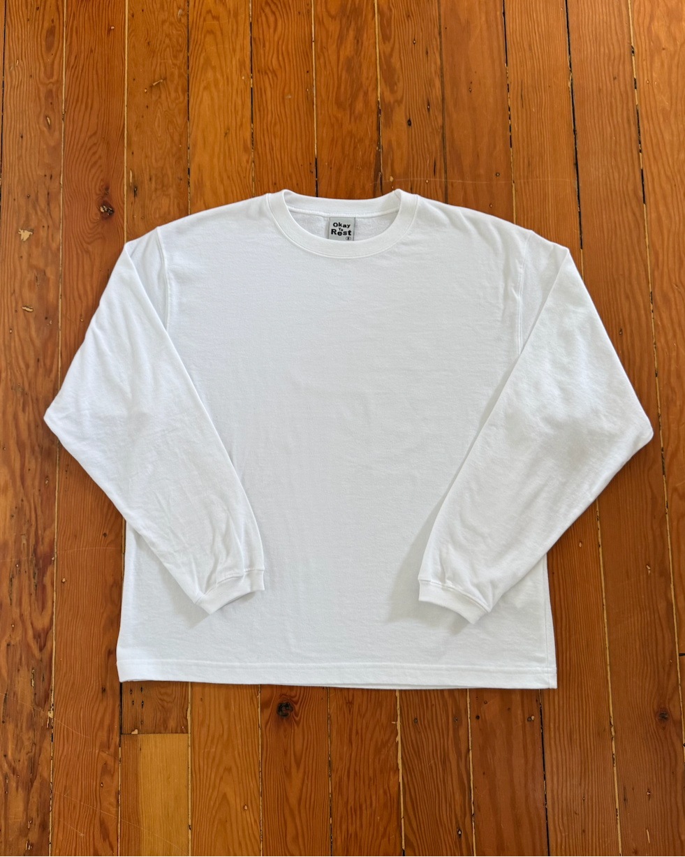 White Blank Long Sleeve Tee