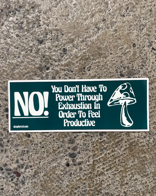 Power Through Bumper Sticker